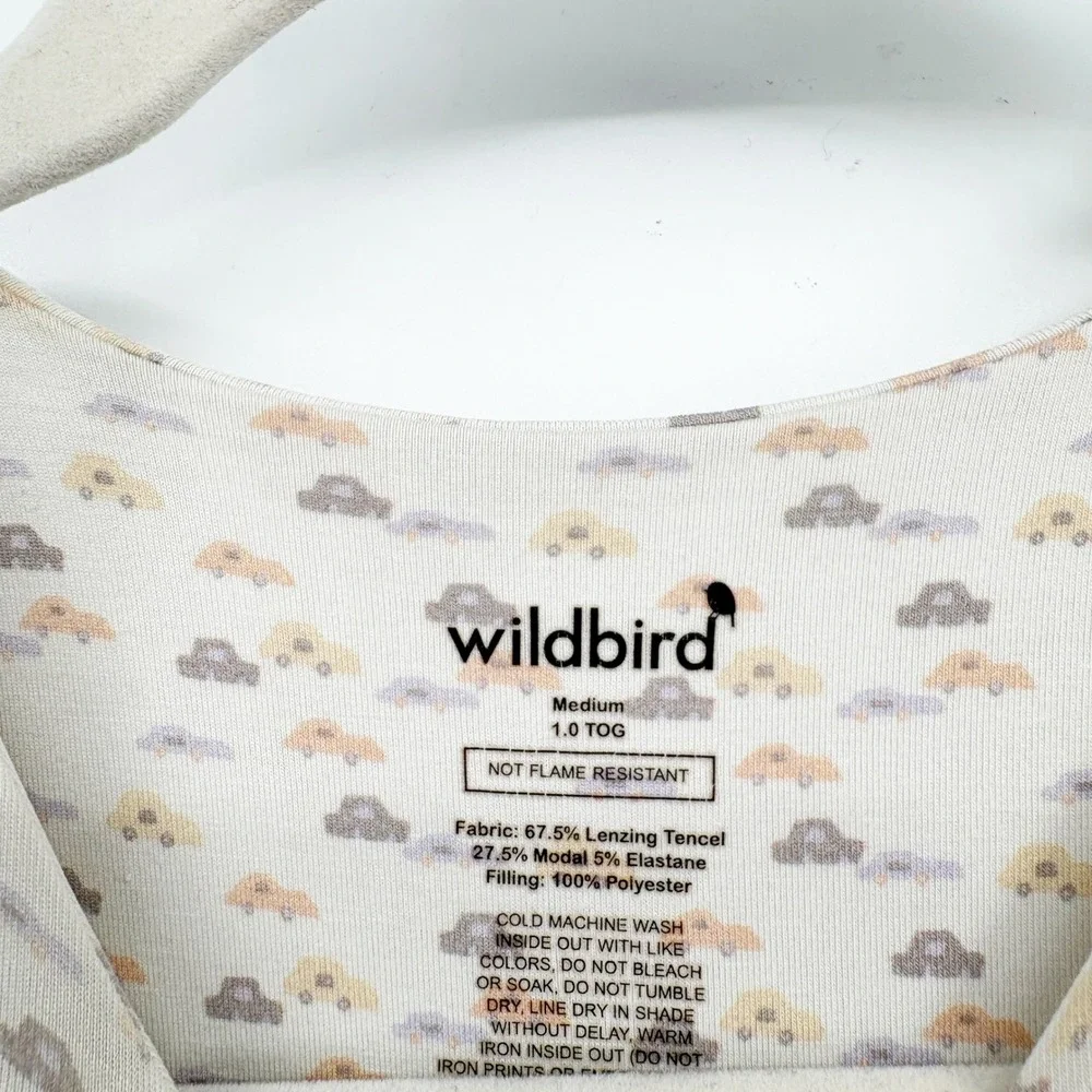 Wildbird Baby Car Print 1.0 TOG‎ Tencel Modal Sleep Sack Wearable Blanket Size M